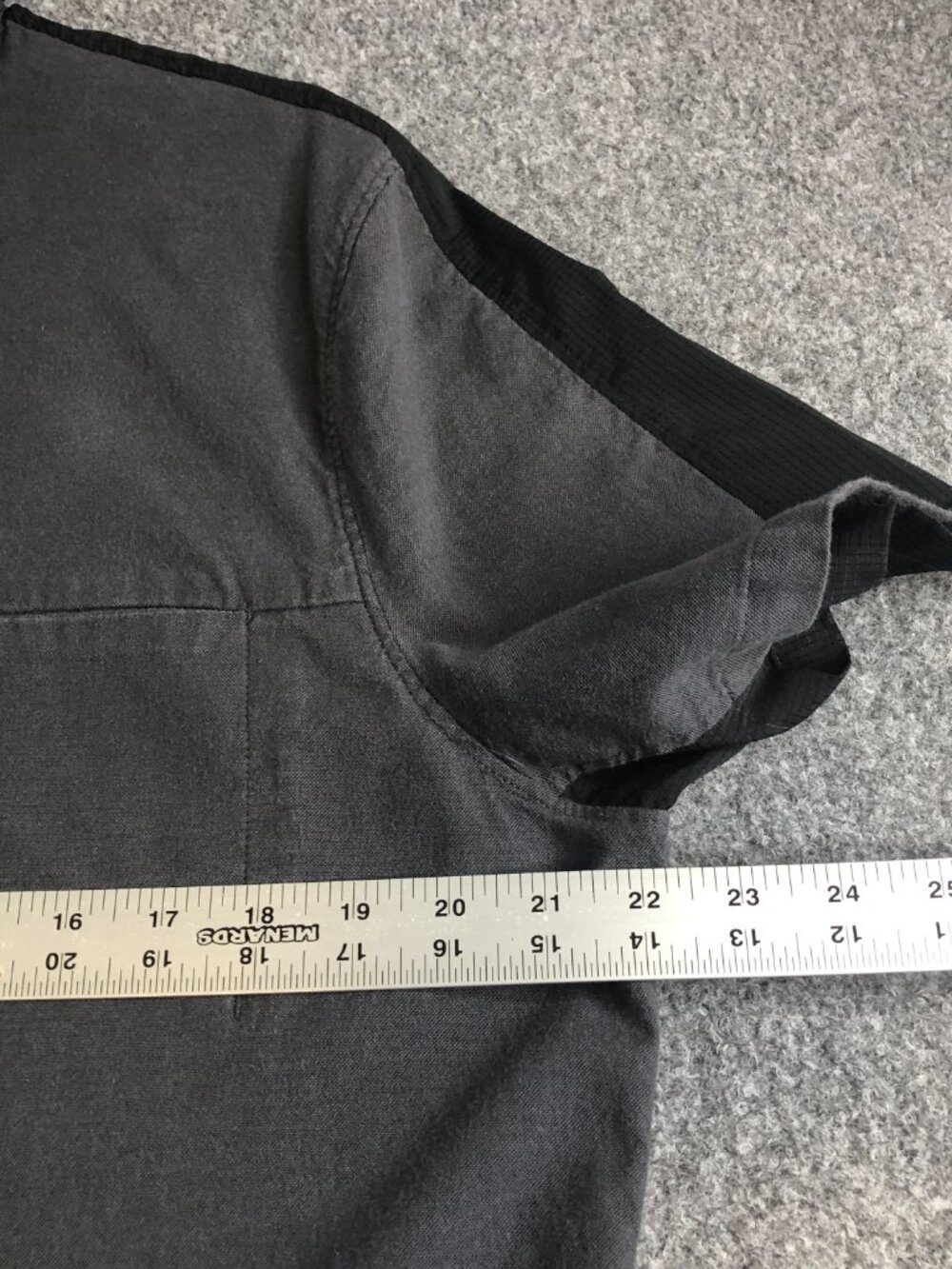 Lululemon Polo Shirt Mens Large Gray Black Pocket Full Snap Performance Bowling - Picture 6 of 9